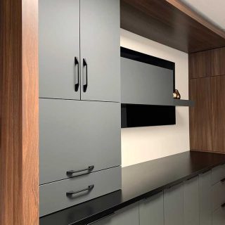 armoires de cuisine - fini mat Velour Touch